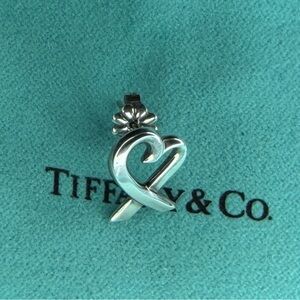 Tiffany&Co. Silver Mini Loving Heart Picasso Earrings (single)